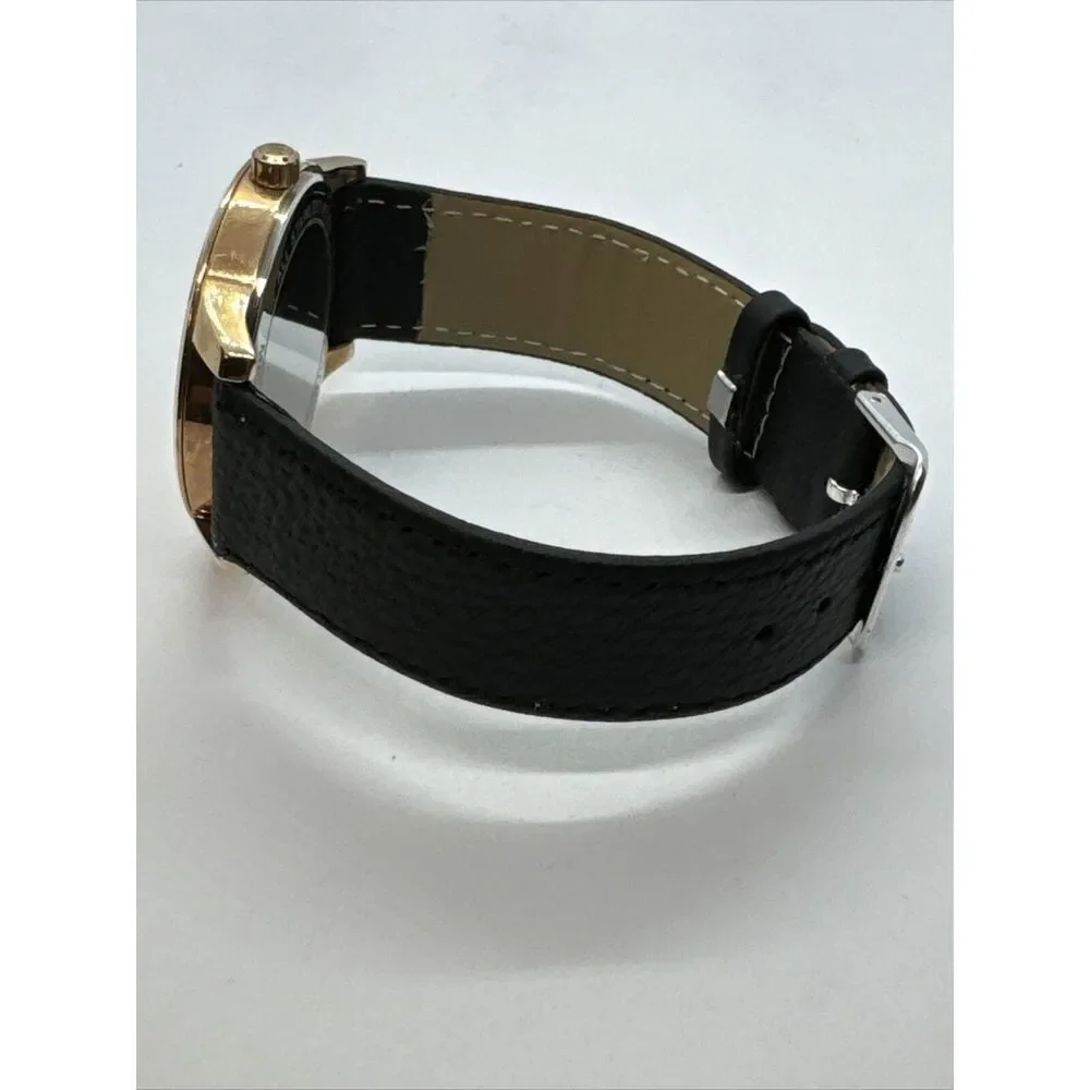 Michael Kors Hartman MK3491 Womens Black Leather Analog Dali Quartz Watch JNA385